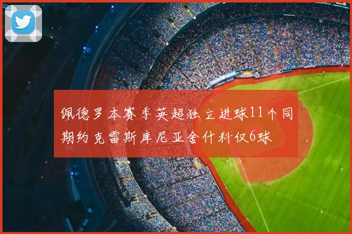 佩德罗本赛季英超独立进球11个同期约克雷斯库尼亚舍什科仅6球